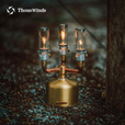 THOUS WINDS千风户外直筒气灯露营氛围灯瓦斯燃气灯照明灯营地帐篷灯野外烛灯 银色直筒透明气灯