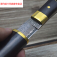 简约妮卡（jianyuenika）大马士革10钢小刀具刀子防身随身荒野野营刀具高硬
