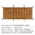 THOUS WINDS千风羽绒背垫保暖防潮垫拒水白鹅绒隔冷防寒潮轻量羽绒垫 行军床羽绒保暖背垫 狼棕