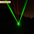 雷佰（Leibai）L303激光笔手电绿光红外线镭射灯强光远射可充电户外教练售楼指星 标配：黑色红光【一电一充】