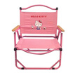 MDNG露营椅儿童户外可折叠椅子便携式野餐mini克米特椅卡通宝宝小凳 粉色KT儿童椅(适合1-5岁)