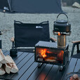 牧高笛（MOBIGARDEN）取暖炉 户外露营野炊便携多功能烧柴炉箱式碳火炉燎烈 曜石黑（不含周边配件）