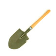 立始64木柄小军锹205户外工兵装备小锹车载户外露营便携铲 Q205木柄小锹