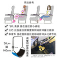 ZKHE长途飞机充气脚垫足踏坐火车汽车睡觉枕出差旅行垫腿歇脚睡觉神器 经典条纹 底部海绵 无支撑收纳袋