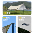 探险者（TAN XIAN ZHE）天幕帐篷露营天幕户外8-10人露营装备全套防晒蝶形防雨防风遮阳棚 22㎡奶油咖银胶天幕【10-14人】