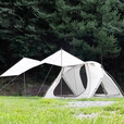 POLARIS韩国进口休闲帐轻量野餐帐沙滩帐速搭帐篷 白色