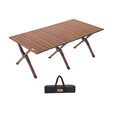 探险者探险者户外桌椅折叠便携式蛋卷桌野餐桌折叠易收纳庭院喝茶摆摊桌 【大号】蛋卷桌-配手提包