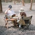 Naturehike挪客星月户外月亮椅折叠椅便携简易马扎沙滩露营写生导演员钓鱼凳 折叠包裹款/岩砂色