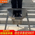 襄睿新式柴火炉家用烧木柴农村移动柴火灶大锅灶台户外无烟炉具地锅灶 厚【整钢方口+有圈】0.52m