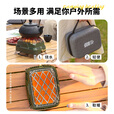探险者卡式炉取暖器煮茶炉户外卡磁炉防爆套装小巧便携红外烤火炉 【黑色】卡式取暖炉