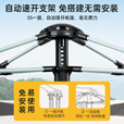 JEEP天幕帐篷户外露营帐篷全自动便捷速开天幕二合一防晒家庭野营装备 涂银天幕帐篷两门两窗+防潮垫