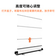 艾瑞尔 投影仪地拉幕布 【全屏无黑边】高度可调屏幕办公家用便携移动家庭影院手动地拉升式免安装打孔 高清白玻纤 [16:9]120英寸