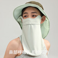 挪客Naturehike冰丝全脸防晒面罩女防紫外线一体护颈口罩遮阳骑车 曜石黑