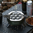SMVP德国原装进口卡式炉Hellohill户外七星炉分体式卡式炉煤气防风燃 三星炉苍山绿