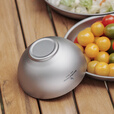 必唯（BOUNDLESS VOYAGE） 纯钛饭碗双层防烫户外餐具便携钛碗露营餐碗260ml野营汤碗 260ml Ti1081T