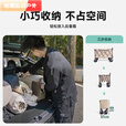 柏潮露营推车折叠小推车能摆摊野餐超大便携越野户外营地拉杆野营车 4寸 耀黑色 升级露营车2025