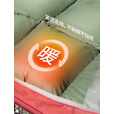 北山狼 轻量化羽绒睡袋成人户外露营防寒保暖睡袋被子二合一便携体积小 400g卡其棕【0℃~10℃】