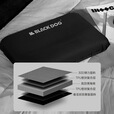 black dog黑狗户外自动充气枕头露营气垫u型枕便携式旅行枕 夜幕黑