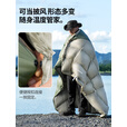 北山狼 轻量化羽绒睡袋成人户外露营防寒保暖睡袋被子二合一便携体积小 400g卡其棕【0℃~10℃】