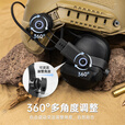 EARMOR耳魔M19战术耳机支架配件FAST头盔导轨后翻式轨道支架军迷装备 M19A后翻支架【适配FAST头盔】 无规格