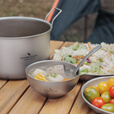 必唯（BOUNDLESS VOYAGE） 纯钛饭碗双层防烫户外餐具便携钛碗露营餐碗260ml野营汤碗 260ml Ti1081T
