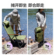 北山狼 便携式户外躺椅折叠 坐躺两用折叠椅 露营椅子 海松绿【五档调节】