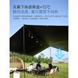 vidalido维达利多户外露营天幕黑胶方形遮阳防晒超大天幕布遮阳棚 黑胶方形天幕单天幕布