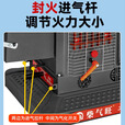 燃烽高端龙旋风气化炉农村家用循环燃烧气化炉柴煤两用可拆卸气化内胆 单炉体默认发星耀灰。星光银留言