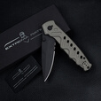 EXTREMA RATIO意大利进口极端武力N690钢户外战术生存装备高硬度防锈便携折叠刀 0166 BLK TM 凯门鳄