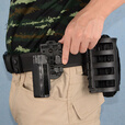 VEIGARIPSC战术腰带套装竞技通用92G带灯枪套G17:G19:P1:P3左手快拔套N1 G17P1左手快拔:可带灯