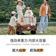 探险者（TAN XIAN ZHE）露营车儿童可躺户外推车野餐车露营装备折叠露营推车营地车买菜车 250L 曜石黑坦克轮【轮宽10CM】