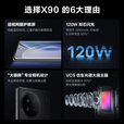 vivoX90 天玑9200处理器 120W双芯闪充 5G全网通 拍照自研芯片V2 X90 至黑 12GB+256GB 单机＋原装快充＋店保1年