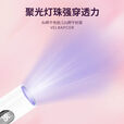微笑鲨手电筒紫光灯美甲一字灯速干不黑手烤灯小型家用便携式uv胶固化灯 【高级黑】液晶数显 50毫安-两档切换可定时