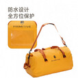 原始人户外防水大容量驼包驮包徒步旅行包单肩斜挎包摩托车后座行李包 金山橘【大容量防水耐磨抗撕裂】