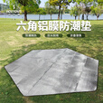 何大屋（Hodtown）户外防水防潮隔脏便携加厚野餐垫沙滩双面铝膜垫六角铝膜防潮垫  六角铝膜防潮垫 HDW1822 280*242
