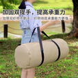 Pauline Pesery圆筒户外收纳袋露营旅行折叠桌椅收纳包防水帐篷天幕手提拉链袋子 特厚款-卡其直径19*72cm