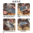 户外烧烤架不锈钢烧烤炉家用便携式折叠卡片炉围炉煮茶炭火炉 卡