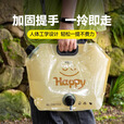 原始人户外便携音乐节储水袋大容量加厚装水软水袋徒步露营储水袋 墨绿8L-便携设计 带水龙头