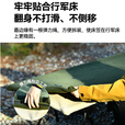 迪飞客户外露营行军床摇粒绒床笠 单人折叠冬天保暖垫子床罩床垫 丛林绿