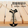 伯希和（Pelliot）户外鱼骨钉铝合金露营帐篷天幕固定防风绳栈道甲木板伞型弹簧地钉 曜石黑 均码