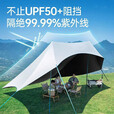 阿马福云黑胶防晒庇护所速开天幕帐篷户外露营遮阳棚防水防晒涂层野营天幕 庇护所天幕(20平)【6.2*3*2.4米】 黑胶防晒-2步速搭