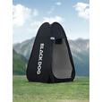 black dog黑狗折叠式轻便更衣帐篷户外露营便携沐浴洗澡移动厕所换衣服游泳 夜幕黑
