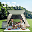 Aoran自动帐篷户外速开免搭建2-4人野营加厚防风防晒防暴雨野外露营 3-5人【两门两窗】+防潮垫