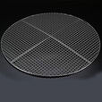 不锈钢圆形烧烤网围炉煮茶烤网烤肉篦子加粗烤肉圆网大号烤肉篦子 直径29.5厘米（加厚款)