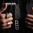 BOKER德国进口boker户外随身便携一体直刀MagnaCut高硬度颈刀防身工具