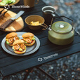 THOUS WINDS千风户外复古碟盘套装304不锈钢碟盘野炊牛排烤肉西餐托盘餐盘 复古餐盘 复古银色