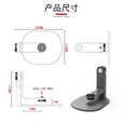 OLPAY投影仪支架适用小米3pro红米redmi lite版云台支架极米坚果当贝魔屏桌面360度旋转可投天花板床头 白色-桌面款金属投影仪支架 【可360度旋转】云台支架承重1.8kg