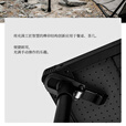 秋野地桌山X桌户外露营家居庭院便携折叠休闲铝合金椅子装备 黑色