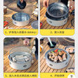 柏潮多功能便携碳烤炉户外烧烤煮茶两用新年聚会 色家用烤炉四件套-只亏20单