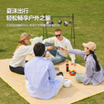 出色鸟Greatbird野餐垫防潮垫加厚户外地垫便携式户外露营野炊防水春游坐垫 【防水耐磨】黄色格子1*1.5m